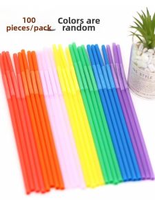 Colorful Disposable Children DIY Straws