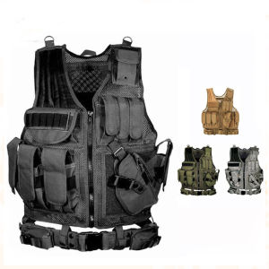 ปรับ MOLLE เสื้อกั๊กยุทธวิธี COMBAT เสื้อเกราะ Security GUARD การล่าสัตว์กองทัพกลางแจ้ง CS สงครามเกม Airsoft การฝึกอบรม JACKET