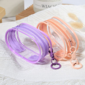 Transparent Travel Cable Organizer Bag Multifunctional Headphone and Charger Case Travel Accessories with Keychain for Travel