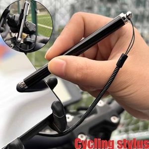 5PCS Universal Capacitance Stylus Pen Fixed To Motorcycle Bike E-Bike Car Console Screens Handwriting Pen with Spring Rope Pen Clip