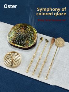 Indoor Household Fragrant Charcoal Incense Burner Set