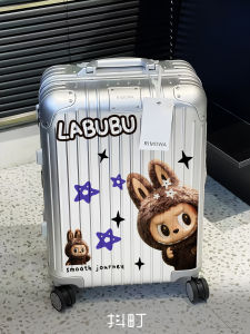 สติ๊กเกอร์ตกแต่งกระเป๋าเดินทางลายการ์ตูนกันน้ำ ป้องกันการสูญหาย สติ๊กเกอร์ตกแต่งบอร์ดข้อความแบบส่วนบุคคลสำหรับกล่องใส่ของและกระเป๋าเดินทาง