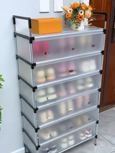 [ส่ง24ชม] ชั้นรองเท้า กันฝุ่น มัลติฟังก์ชั่น/ที่แขวนเสื้อผ้าและกระเป๋า ชั้นเก็บของ/ชั้นเก็บของมีฝาปิด/ตู้รองเท้า ที่แขวนเสื้อผ้าแข ชั้นวางกระเป๋าเสื้อผ้า