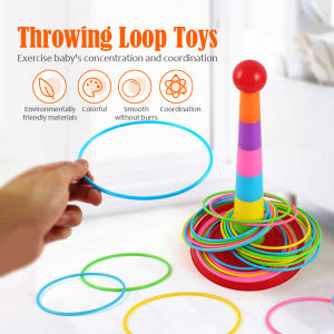 【Ready Stock】Children Toy Throw Circle Toy Throwing Ring Game Children Creative Educational Toys for Kids Indoor Gifts