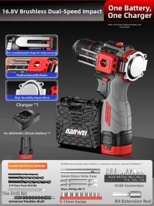 NANWEI | Brushless Percussive Electric Drill