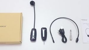 Wireless Microphone Headset UHF Wireless Mic Headset and Handheld 2 In1 160 ft Range for Voice Amplifier Stage Speakers Teach