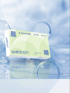 weicon | Mắt Kính Kontakt Dùng Một Tháng Trong Suốt Cho Cận Thị 6 Đôi
