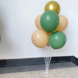 15/20PCS 10inch Balloon Kit Retro Green White Gold Balls Birthday Wedding Anniversary Jungle Summer Party Decor Home Supplies