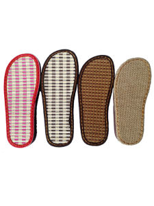 Thân Giày Vải Lanh Thủ Công Chống Trượt Chống Mài Mòn Đế Giày Lười Mùa Hè Đế Giày Bằng Tre Thoáng Khí Thoải Mái