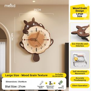 MEISD | Silent Vintage Cat Design Wall Clock