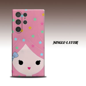 Pastel Star Girl For Samsung Galaxy S26 S25 S24 A56 A36 Dual Layer Luxury Fashion Full Lens Protective Case