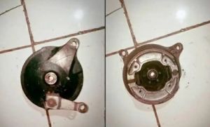 tutup kampas rem belakang Yamaha Jupiter z Vega r barang masih asli original masih normal
