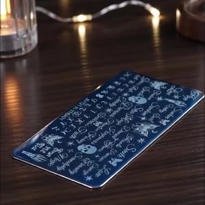 1Pcs Gothic Skull Butterfly Letter Nail Stamp Plate Stainless Steel Nails Template Halloween English Letters Manicure Print Tool