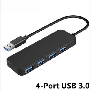 USB3.0 4 Port Hub Splitter Expander 5Gbps OTG Docking Station for MacBook PC Laptop Flash Drive Mouse Keyboard HDD Camera Printe