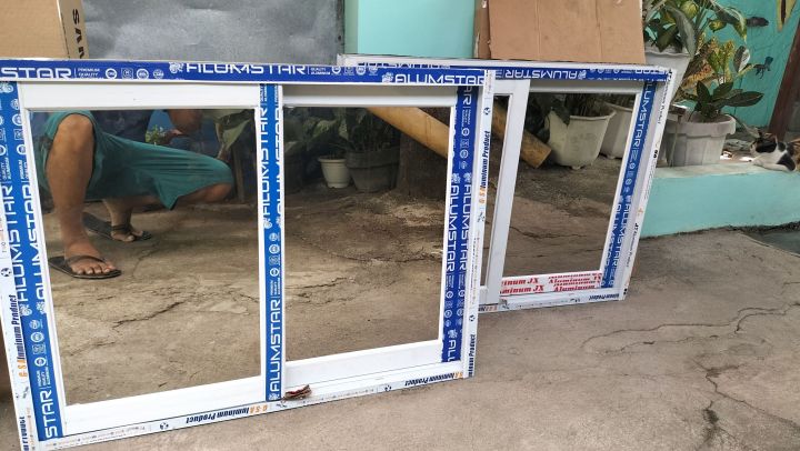 sliding window size- 80x80 w/ screen , reflictive glass | Lazada PH