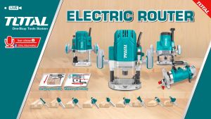 KNN-DIY TOTAL Electric Router (1600W) TR111216 | TOTAL 1600W INDUSTRIAL ELECTRIC WOOD ROUTER (TR111216)