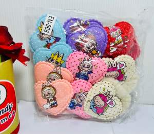 Ikat rambut labubu sanrio love bantal isi 12pcs