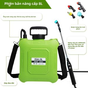 Máy Phun Áp Lực Cao Chạy Điện 5L/8L Máy Khử Trùng Đa Năng Cầm Tay Dành Cho Vườn Nông Trại Vườn Cây Ăn Quả Với Độ Bền Cực Cao