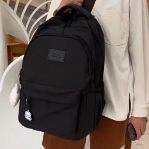 Balo Ulzzang Hàn Quốc màu trơn cho nam nữ học sinh đi học đi chơi bền đẹp cặp sách cỡ lớn chống thấm tốt giá rẻ