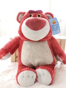 Authentic Aoger Disney Villain Lotso Toy Story Plush Toy - Lots-o-Hugging Teddy Bear Pink Strawberry Bear Doll Mainan Kanak Budak Perempuan Lelaki 儿童正品玩具总动员4草莓熊公仔毛绒玩具创意泰迪熊LOTSO抱抱熊玩偶