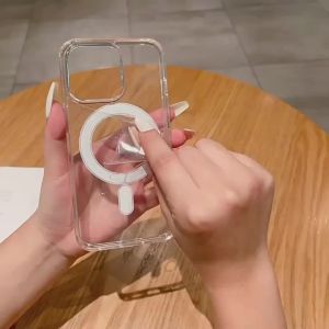 Phone Clear Case for Magsafe Mag Safe iPhone 15 Pro Max 14 Plus 13 Mini 12 11 X XS XR SE 2022 2020 15Pro 14Pro Cover Accessories