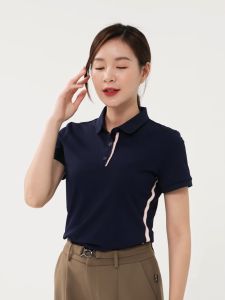 Áo thun polo nữ Yody áo phông polo nữ vải cafe đá chạm mát tức thì khô thoáng in sườn APN7254