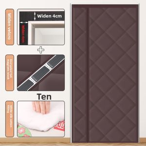 ZIMENGYUAN | Winter Thermal Windproof Side Opening Magnetic Cotton Door Curtain