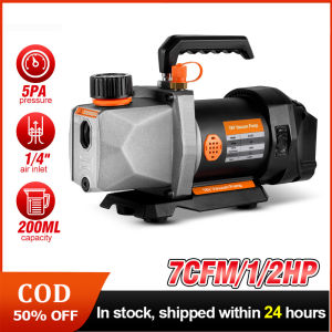 💥3 Days Delivery💥7CFM 1/2HP Cordless Vacuum Pump 5PA 1/4 Air Inlet Refrigerator Air Conditioning Vacuum Pump Automotive Air Conditioning Refrigeration Repair Tools For Makita 18v Battery