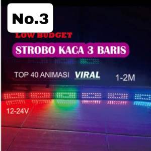 1set Setrobo 3 baris Animasi wave