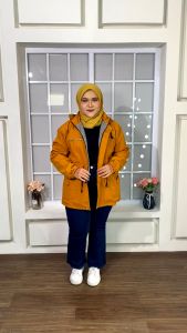Jaket Parka Wanita Dewasa Muslimah Jumbo Tebal Musim Dingin