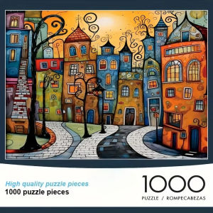 [Puzzle Pieces] A Box of 1000 Puzzle Pieces Measuring 50*70cm / 19.7*27.6 Inches Suitable for Adults. This Large Puzzle Makes