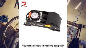 Bơm xe máy - xe hơi - xe đạp - ôtô đạp chân 2 piston khỏe nhanh đầy hơi