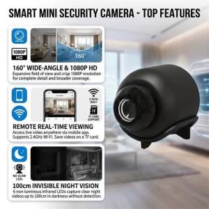 Camera Không Dây Mini HD 1080P Với Tầm Nhìn Ban Đêm WiFi Dùng Cho An Ninh Gia Đình Giám Sát Trẻ Em Thú Cưng Điều Khiển Từ Xa Camera X5