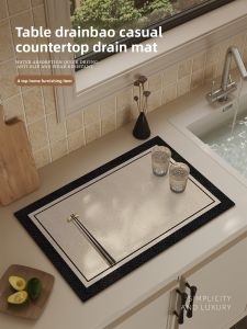 OULAISEN | Quick-Dry Kitchen Mat Heat-Resistant Oil-Proof Easy-to-Clean