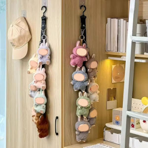 Pendant Storage Display Shelf Doll Wall for Doll Practical Plush Door Behind Clip Closet Hanging Cap Organizer
