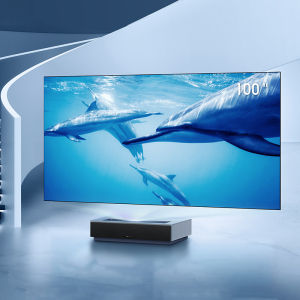 Fengmi 4K Max Laser TV Home Cinema 100 Inch 120 Inch High Definition Smart Short Throw Projector Android System Support WiFi