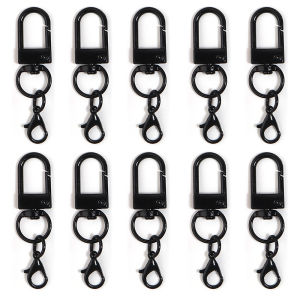 10pcs/lot Metal Alloy Snap Lobster Clasps Colorful Carabiner Hooks Buckle Connector For DIY Keychains Bags Pendants Accessories