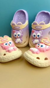 KUMADA Sandal karet jelly import anak laki-laki dengan motif sandal kartun astronot