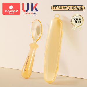 KESCOORL Baby PPSU Fork Spoon Training Utensils Child Feeding Self-Eating Cutlery Set for 9-36 Months Kids Meal Training