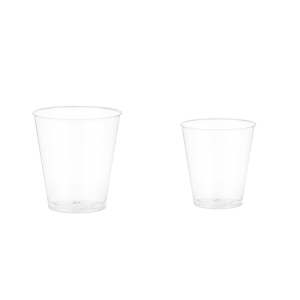 B.F. 50pcs Disposable Plastic Cup Transparent Household Meal Cup Wedding Cups 30ml 50ml