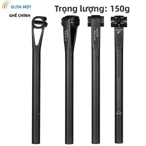 ELITAONE Sợi Carbon Yên Xe Đạp Post 5mm Setback MTB/Xe Đạp Đường Bộ Có Thể Điều Chỉnh 25.4/27.2/30.9/31.6mm Nhẹ 150g