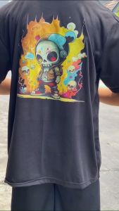 KAOS ATASAN OBLONG DEWASA PRIA/LAKI-LAKI Lengan Pendek Distro Gambar Depan Belakang