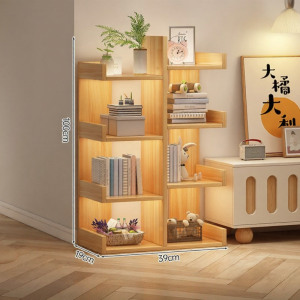 Space-saving Bookshelf and Storage Rack
