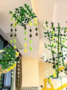 Christmas Decorative Knitting Area Material Partition Hanging Decoration Iceland Wool Classroom Arrangement Kindergarten