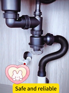 ท่อระบายน้ำอ่างล้างจานในครัว ประหยัดพื้นที่ อุปกรณ์เสริม สล็อตเดี่ยว ตัวกรอง ส่วนประกอบการระบายน้ำ