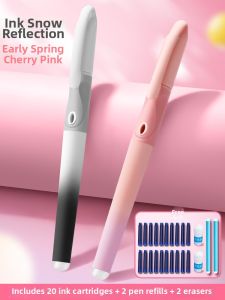 HERO | Erasable Replaceable Ink Cartridge Leak-Proof Hooded Nib Steel Pen