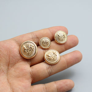 Retro Metal Rose Gold Buttons for Coat Sweater Suit Cufflinks DIY Sewing Accessories Large Size Clothing Fasteners