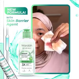 Wardah Nature Daily Aloe Seaweed Micellar Water 100 ML - Efektif Menjaga Skin Barrier