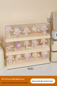 WEIAI | Tủ Hiển Thị Lưu Trữ Acrylic Trong Suốt cho Đồ Sưu Tập Popmart