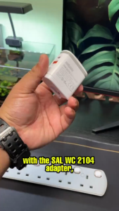 Salpido SAL-WC-2104 PD+QC3.0 25W Super Quick Charger Type-C*1 USB-A*1 Accessories  Phone Charger Cooling